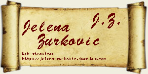 Jelena Zurković vizit kartica